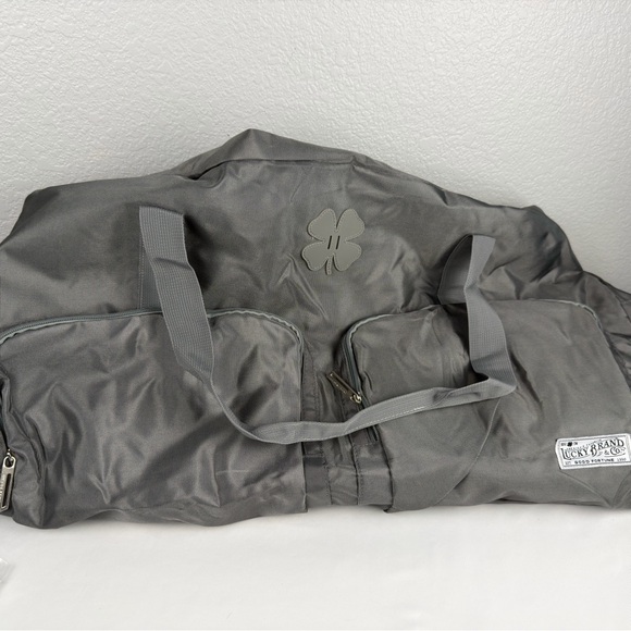NWOT Lucky Brand Travel Duffel Bag 115L, Travel Bag, Large Duffle Charcoal Gray - Picture 7 of 13